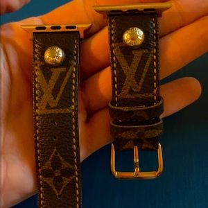 Repurposed LV Apple Watch band 42 mm